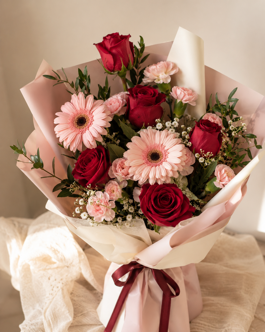 Rose & Gerbera Romance