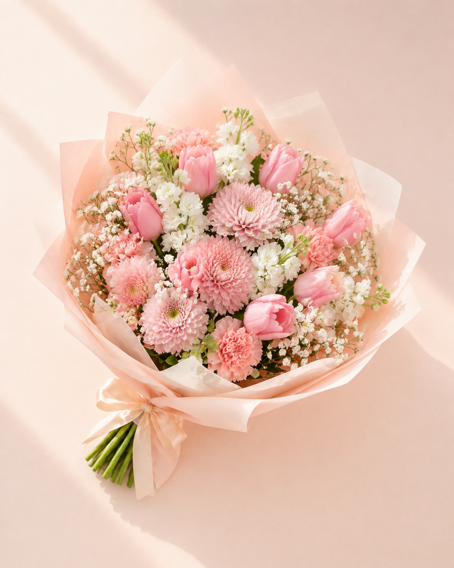 Blush Tulip Garden