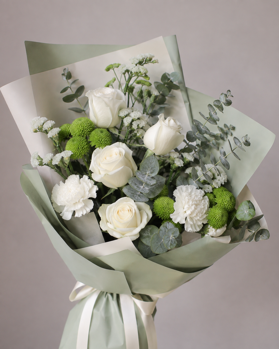 White & Green Serenity