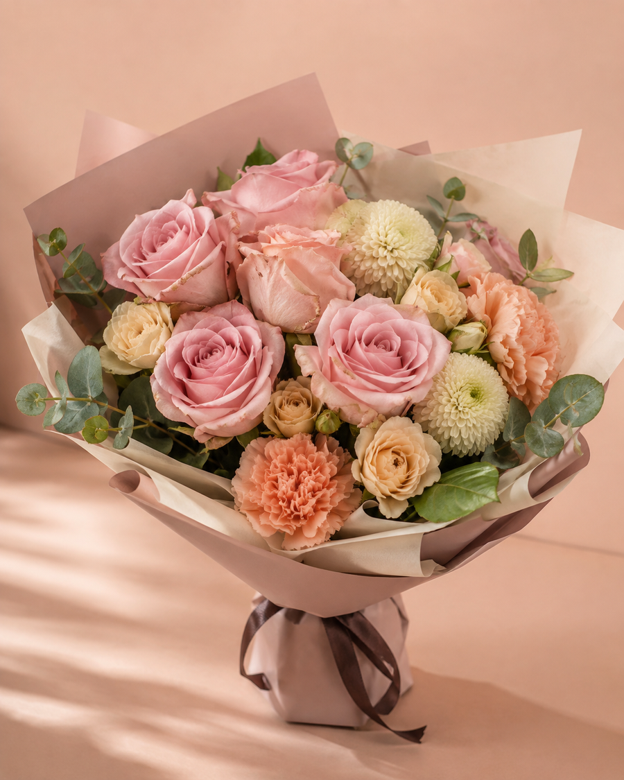 Blush Garden Roses